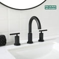 thumbnail image 5 of PARLOS 2-Handle Widespread Bathroom Faucet with Supply Lines, Matte Black, 5 of 13