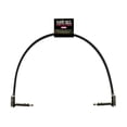 thumbnail image 1 of Cable de conexión Ernie Ball, cinta plana estéreo de 30 cm, color negro, 1 of 1