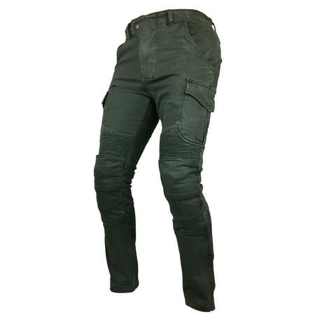 Fashio Mens Protective Lined Motorcycle Stylish Denim Jeans Biker Pants