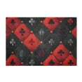 thumbnail image 2 of Toilet Rug Rectangle Bathroom Rugs Non-Slip Soft Plush Machine Washable Contour Bath Mat Card Royal Symbol Rhombus 24x16, 2 of 9