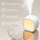 thumbnail image 3 of Mini humidificador recargable, luz nocturna, pequeño humidificador inalámbrico de 300 ml, humidificadores de aire, humidificador de escritorio portátil de fácil limpieza - blanco, 3 of 4
