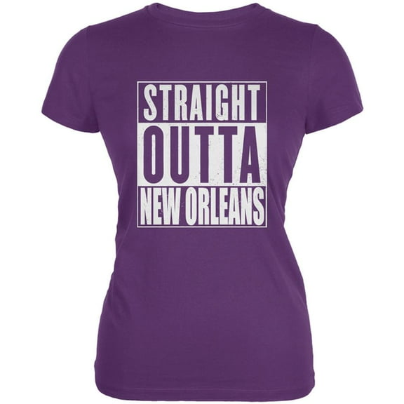 Straight Outta New Orleans Juniors Soft T Shirt
