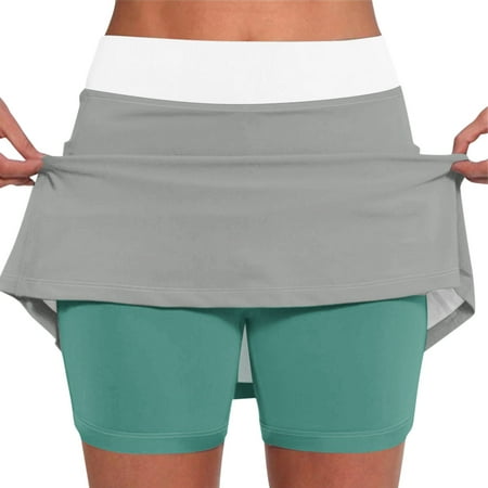 OTEMRCLOC Mini Skirt Boxer Shorts for Women Sexy Elastic Yoga Culottes for Women Printed Athletic Shorts Lightweight High Waist Skinny Printed Joggers  XL