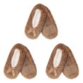 thumbnail image 1 of CHOK Adult Super Soft Warm Cozy Fuzzy Soft Touch Slippers Non-Slip Lined Socks  Assortment B  Medium 3 Pairs, 1 of 4