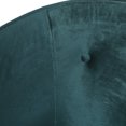 thumbnail image 6 of Noble House Bellbrook Indoor Glam Velvet Tufted Dining Chair, Teal, 6 of 8
