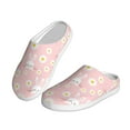 thumbnail image 2 of Haiem Rabbit Sunflower Print Women's Fuzzy Memory Foam House Slipper Cozy Home Footwear Non-slip Winter Slippers-40/41, 2 of 7