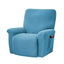 LAMIRO Super Stretch Recliner Cover Recliner Couch Covers Recliner Chair Cover Form Fitted Non Slip Reclining Slipcovers For Standard Large Recliner Soft Thick Sofa Cover