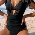 thumbnail image 3 of Top-kevin High Waisted Bikini Sets for Women Tummy Control Swimsuits Two Piece Sexy Modest Mesh Bathing Suit, 3 of 8