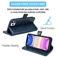 thumbnail image 3 of Takfox Wallet Case for iPhone 11 Pro Max (6.5 inch) 2019 Premium Vegan Leather [RFID Blocking] Luxury ID Cash Credit Card Slots Holder Carrying Pouch Phone Folio Flip Cover [Navy Blue], 3 of 7