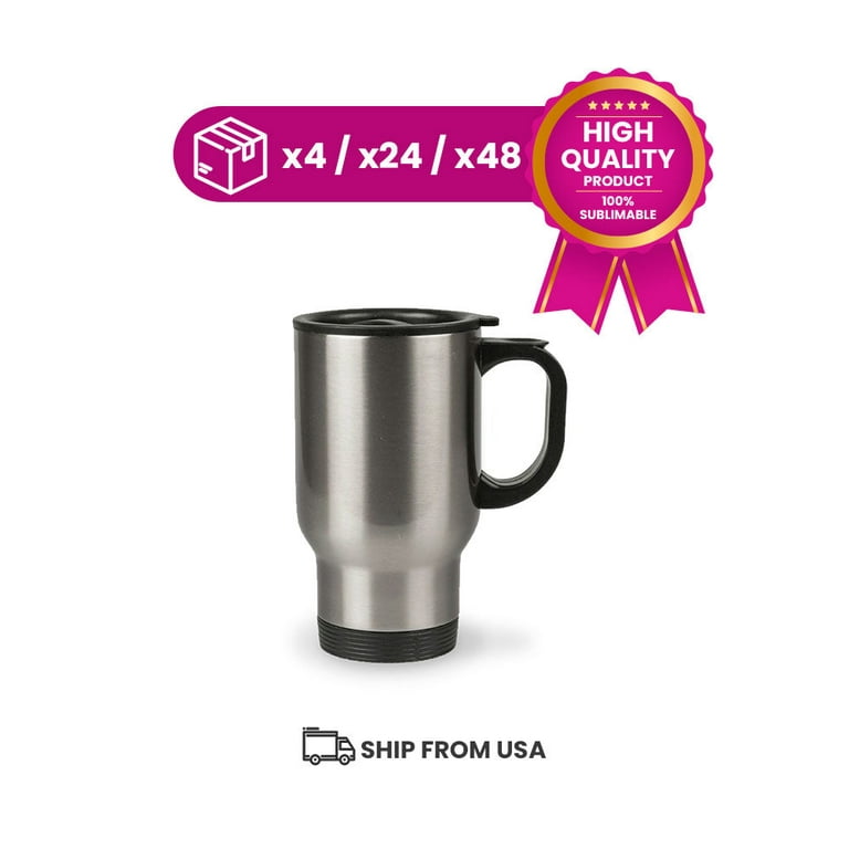 DISCOUNT PROMOS Stainless Steel Travel Mugs with Handle 14 oz. Set of 10,  Bulk Pack - Perfect for Ic…See more DISCOUNT PROMOS Stainless Steel Travel