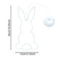 thumbnail image 3 of Easter Rabbit Window Lights Suction Cup Hanging Colorful Rabbit Silhouette Lights BatteryPowered Spring Easter Decorations Indoor for Window Wall Home Party Supplies, 3 of 8