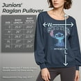 thumbnail image 5 of Disney's Lilo & Stitch Weird But Cute Stitch Crest Juniors' Graphic Pullover Color: Blue Heather Size: X LARGE, 5 of 8