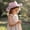 Light Pink, variant on HNMKIU Kids Summer Western Cowboy Hat Wide Brim Travel Sun Hat for Children Casual Fashion Design Coffee,One Size