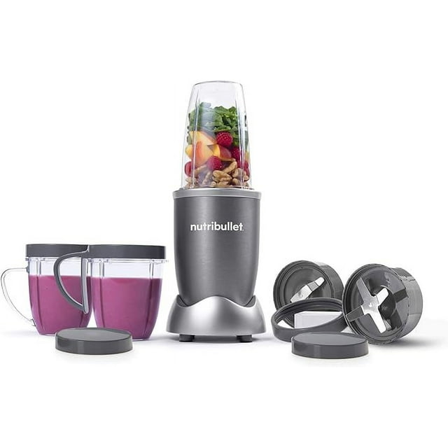 Sistema de licuadora NutriBullet NBR-1201 12 piezas gris 600 vatios