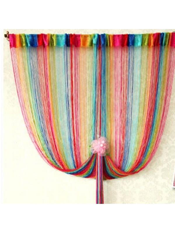 Lavaport Colorful String Door Curtain Beads Hanging Wall Panel