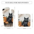 thumbnail image 2 of Pumpkin Lantern Black Cat Oven And Pot Holders Sets, Heat Resistant Pads Kitchen Decor for Cooking Baking BBQ Grilling, Christmas Kitchen Gifts, 2 of 6