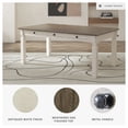 thumbnail image 4 of Signature Design by Ashley Bolanburg Dining Table in White, 4 of 7