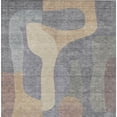 thumbnail image 4 of HomeRoots 623289 5 x 8 ft. Gray & Gold Abstract Washable Transitional Indoor & Outdoor Rectangle Area Rug, 4 of 9