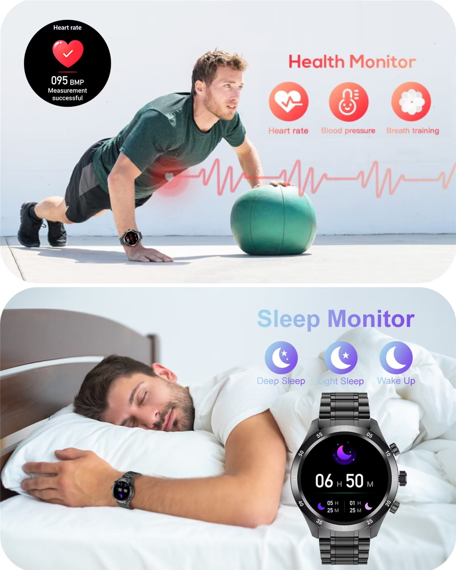 Buy LIGE Men Smart Watches for Android iPhone iOS Compatible Blood