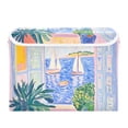 thumbnail image 7 of Yayeee Collapsible Cube Storage Bin with Lid Fabric Closet Decorative Basket with Handles, Seaside Boat, 7 of 7