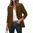 thumbnail image 5 of Drovellove Women's Casual Blazer with Lapel Collar Long Sleeve Pocketed Suit Jacket for Work Office Professional Style, 5 of 6