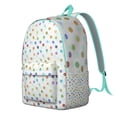 thumbnail image 2 of Classic Black and White Polka Dot Backpack, Timeless Dot Pattern Daypack with Vintage Aesthetic and Chic Design, 2 of 4