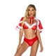 thumbnail image 2 of Conjunto de ropa interior sexy de Navidad para mujer, traje de cosplay de fiesta de lencería de encaje, XXL Inevent XX000091-05, 2 of 7