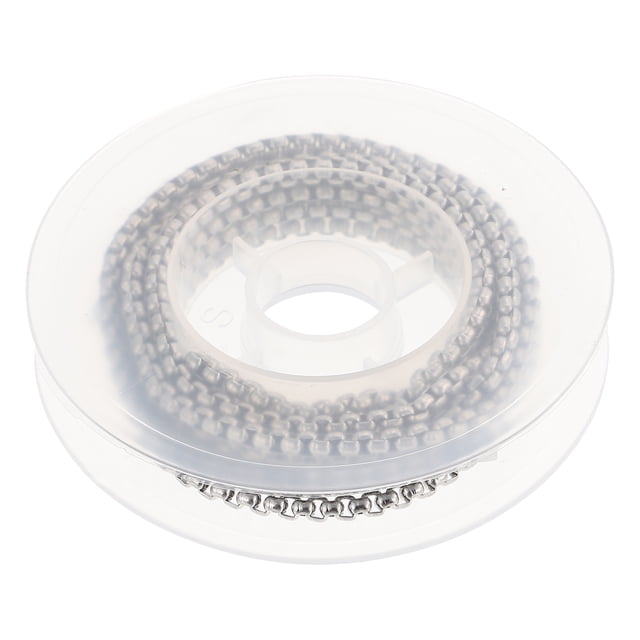 1 Rouleau de Chaîne de Collier Bracelet Chaîne en Acier Inoxydable Accessoire de Fabrication de Bijoux DIY