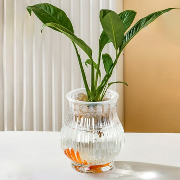 Nsxcdh Flower Pot Transparent Plastic Vase Small Hydroponic Flower Vase Decorative Indoor Bottle for Home Office for Flowers and Plant Arrangements End-of-Season Clea-rance Discounts