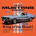 thumbnail image 3 of This Is Mustang Country King of the Road Sweatshirt Legendary Performance Classic American Muscle Licensed Hoodie, 3 of 7