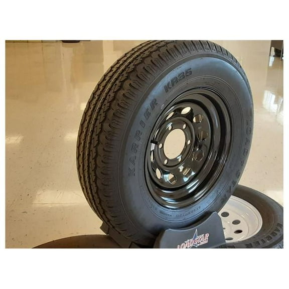 Americana Tire & Wheel  ST225 75R15 D 6H KR35 Kenda Steel Assembly Tire, Mod Black