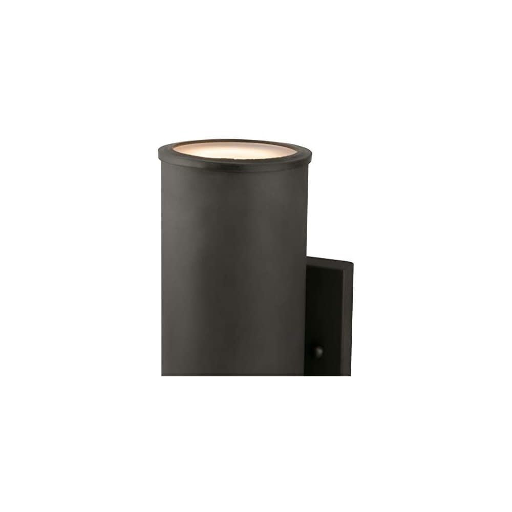 Westinghouse 6315700 Mayslick Two-Light Dimmable LED Up and Down Light Outdoor Wall Fixture, Oil Rubbed Bronze Finish with Frosted Glass Lens