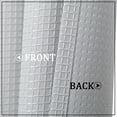 thumbnail image 6 of 3 Pieces Window Curtains and Valance Set, Rod Pocket Waffle Woven Textured Short Window Curtain, 6 of 7