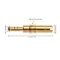 thumbnail image 3 of Kenally 6 unids/set carburador Jet moto carburador boquilla de cobre accesorios reemplazo de piezas de repuesto para PE24-30/PZ26-30/CG125-200 Herramientas y ferretería tipo 45 Kenally TO008890-14, 3 of 6