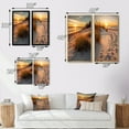 thumbnail image 4 of Designart "Gulf Shores in the Golden Hour in Alabama VI" Alabama Framed Wall Art Set Of 2 - Beige Landscapes Framed Canvas Set For Living Room Decor, 4 of 7