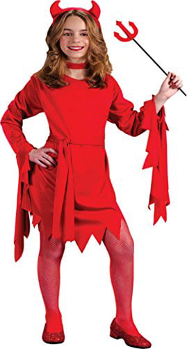 Delightfully Devilish Girls Costume Dress Up Small 4-6 Pretend Play Devil 