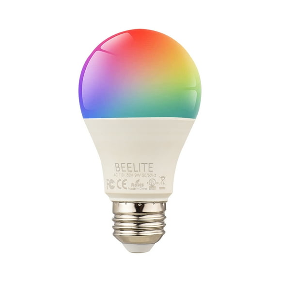LED Smart Bulb Dimmable RGB Color Changing Light Bulb 2.4Ghz WiFi App Control Voice Control Time Setting E27 No Hub Required LED Bulb US AC110-130V 9W
