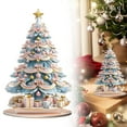 thumbnail image 4 of XJGHHSY Christmas Tree -4 Pcs Acrylic 2D Home Decor,Round Figurine for Shelf, Window, Cafe, Bedroom, office, Mantel, Bar, Indoor or Porch, Holiday Decoration, 6.73x7.87 inches,4 Style-Type A, 4 of 8