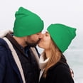 thumbnail image 5 of Lsque Forestgreen Pattern Knitted Beanie, Unisex Winter Hat, Knit Hat Winter Beanies Thick Fisherman Beanies Cuffed Plain Skull Caps, 5 of 6