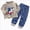 A87-Grey, variant on Gibobby Boy Outfits Fall Winter Printed Cute Printed Long Sleeve Outwear Clothing Sets 1T 2T 3T 4T Toddler Boys Outfit Sets(4-5 Years,Watermelon Red)