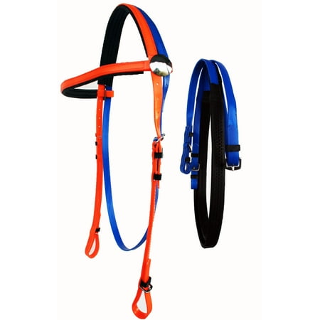 Reins Set Tack - Horse English Biothane Lightweight Bridle Reins Tack Set 40HS08
