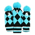 thumbnail image 3 of 3 piezas de Club Headcovers Head Protector Long Neck Knitted Golf Cola Cubierta de la cabeza del palo de golf, 3 of 8