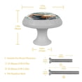 thumbnail image 5 of Yak Fluorescent Drawer Pulls with Screws - Round 4-Pack Glow-in-the-Dark Knobs for Cabinets, Wardrobes, and Dressers - Furniture Decor with Cupboard Handles, 5 of 6