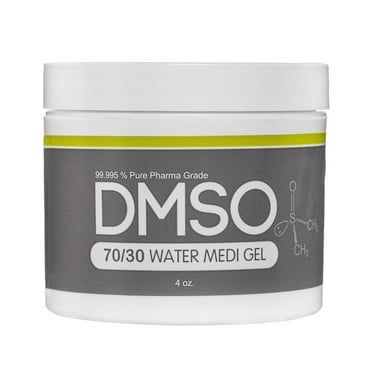 DMSO Gel 4 oz. with 30% Water, Pure 99.995% Pharma Grade Dimethyl Sulfoxide Low Odor