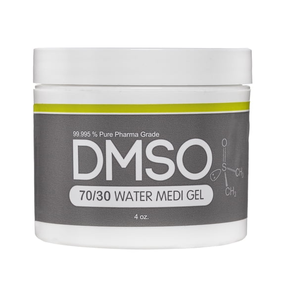 DMSO Gel 4 oz. with 30% Water, Pure 99.995% Pharma Grade Dimethyl Sulfoxide Low Odor