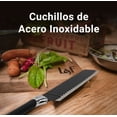 thumbnail image 4 of Set de Cuchillos de Acero Inoxidable 6 Piezas Negro, 4 of 6