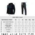 thumbnail image 5 of Men's Hooded Tracksuit 62 Piece Casual Full Zip Jogging Sweatsuit Sets(Charcoal,M), 5 of 5