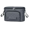 thumbnail image 4 of Bolsa organizadora Hugo para cochecito de bebé gris con correa y gran capacidad, 4 of 9
