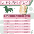 thumbnail image 2 of GASTROPOD Dog Sweater,Pink and White Splicing Dog Clothes,Lettuce Hem Knit Autumn Winter Warm Small Dog Clothes,Style2, 2 of 7