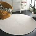 thumbnail image 2 of SAFAVIEH Textural Ashley Geometric Area Rug, Ivory, 6' x 6' Round, 2 of 8